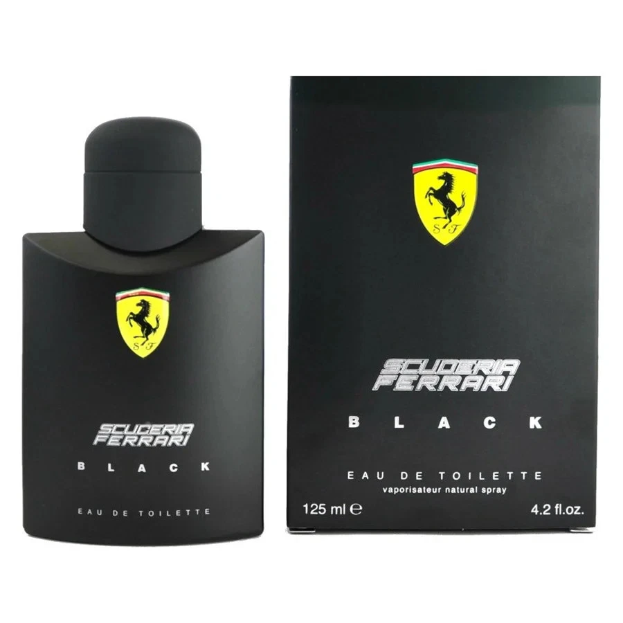Scuderia Ferrari Black by Ferrari 4,2 oz Eau de Toilette Colônia Masculina Nova Na Caixa - Imagem 1 de 1