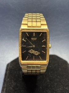 Vintage Seiko V700-5001 Hayes-Dana Gold Tone Tank Analog Quartz - Working - Bild 1 von 12