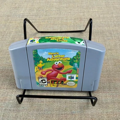 Elmo’s Letter Adventure (Nintendo 64, 1999 NewKidCo) – Top Label Variant - Image 1 of 4