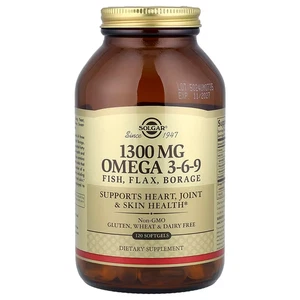 Solgar, Omega 3-6-9, 120 cápsulas blandas, caducidad: 11/2027 - Imagen 1 de 2