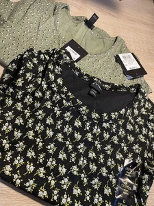Clase de arte: blusas con flores negras y verdes 10/12 para niñas (17) - Imagen 1 de 6