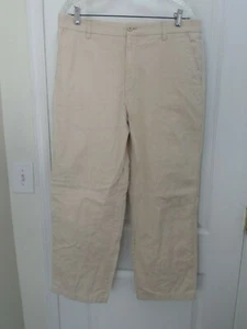 Jack Nicklaus Mens Golf Dress Pants Beige Flat Front Zip Fly Trousers 34 X 32 - Picture 1 of 10