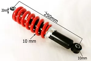 SH005 ADJUSTABLE SHOCK ABSORBER SPRING 250MM FOR DIRT / PIT / QUAD BIKE - Picture 1 of 4