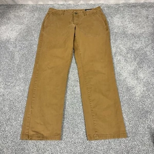 Bonobos Athletic Fit Performance Chino Pants Flat Front Brown Men 32 x 27 - Picture 1 of 9
