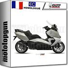 Mivv Pot D'echappement Homologue Cat-Oem Suono Acier Noir C Bmw C 650 Gt 2014 14