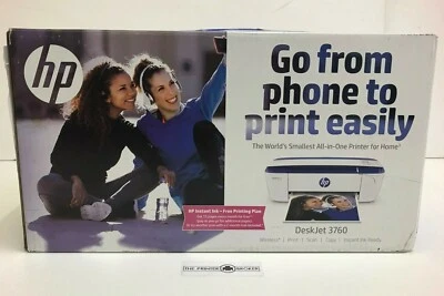 HP DeskJet 3760 A4 Colour Multifunction Inkjet Printer T8X19B - Image 1 of 4