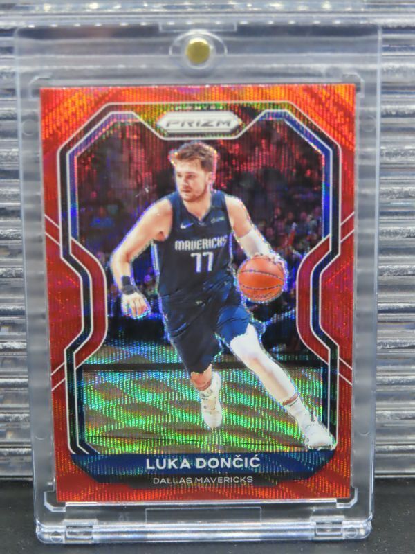 2019-20 Prizm Luka Doncic Ruby Wave Prizm #32 Mavericks