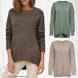 ONLY Women Warm Sweater Longsleeve Round Neck Knit Stretch Pullover ONLNANJING