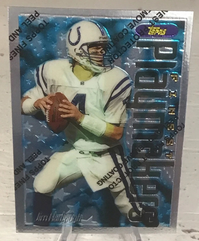 1996 Topps Finest Playmakers Jim Harbaugh #165 (NM) - Image 1 of 2