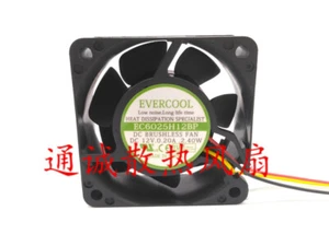 1 pcs EVERCOOL 12V 0.20A EC6025H12BP 2.40W 6cm Server Cooling Fan - Picture 1 of 2