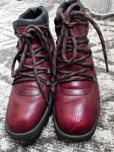 Botas de Senderismo Terra Firma by Santana Cuero Rojo Oscuro, De Colección EE. UU. 6,5 - Imagen 1 de 12