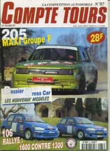 COMPTE TOURS n°87 05/1996 205 MAXI GrF 106 1300/1600 - Imagen 1 de 1