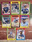 2024 Topps Heritage Tampa Bay Rays (8) Card Team Lot