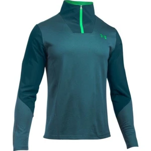 Under Armour Uomo UA ColdGear Griglia Infrarossi 1/4 Zip (1285623) NOVA TEAL - XL - Foto 1 di 9