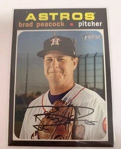 Tops Heritage Brad Peacock Flip Stock SSP 5 Astros 2020 - Picture 1 of 11