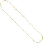 1,3mm Criss-Cross Halskette Collier aus 333 Gold Gelbgold, Goldkette Damen 45cm