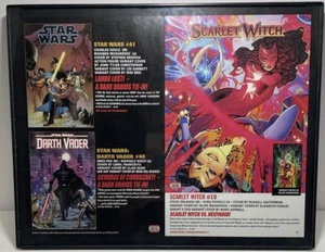 Star Wars & MCU Wall Art Framed 11”x 14” Scarlet Witch & Darth Vader - Picture 1 of 4