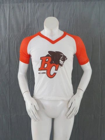 Vintage BC Lions Shirt - 1970s Mesh Shirt - Men's Small Cover