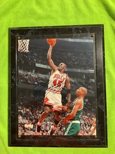 Auténtica imagen firmada 8x10 de la cabra michael jordan con certificado de autenticidad - Imagen 1 de 3