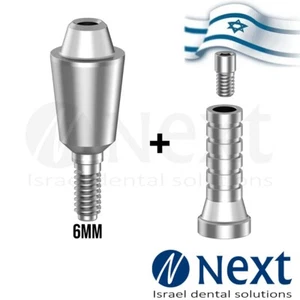 New Straight abutment Multi Unit 6 mm titanium sleeve screw 1.72 - Picture 1 of 7