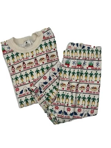Hanna Andersson Elf Christmas Pajamas Sz 10 - Picture 1 of 6