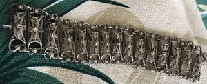 Silver Filigree Bracelet Vintage🌹 - Picture 1 of 7
