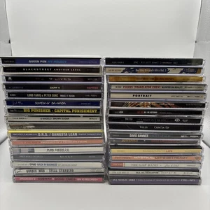 Lot Of 32 CDs Rap/HipHop/R&B 2Pac Kanye Fat Joe Bad Boy Condition Varies - Imagen 1 de 6