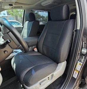 for TOYOTA SEQUOIA NEO SUPREME CUSTOM FIT 2 FRONT SEAT COVERS 11 COLORS (PAIR) - Bild 1 von 23