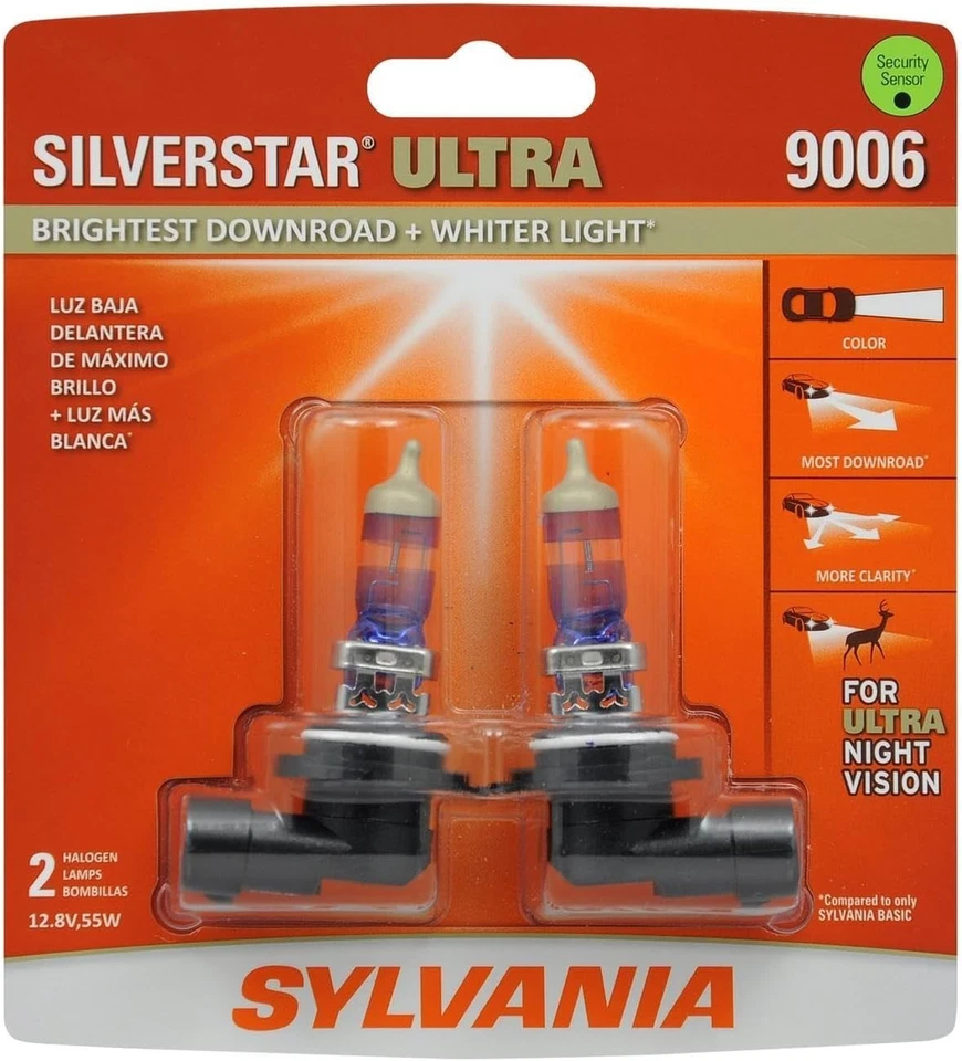 Sylvania Silverstar ULTRA 9006 Pair Set High Performance Headlight 2Pack (NEW) - Image 1 of 1