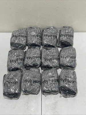 12 pairs Ansell HyFlex 11-801 Foam Nitrile Coating Glove Size 9