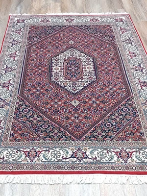 Turkish Rug,Turkish Classic Fish Design Rug,Turkish Silk&wool  Bohom Rug, 4x6 Ft - Image 1 of 4