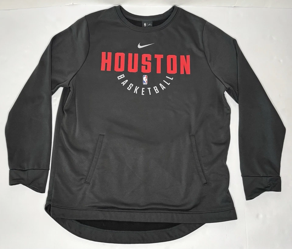 Suéter Pullover Nike Houston Rockets Calentamiento Cuello Redondo Para Hombre XL Práctica NBA Foto 1 de 4