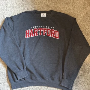 Vintage 2000’ Champion Raglan University Of Hartford Crewneck Sweatshirt Size XL - Picture 1 of 10