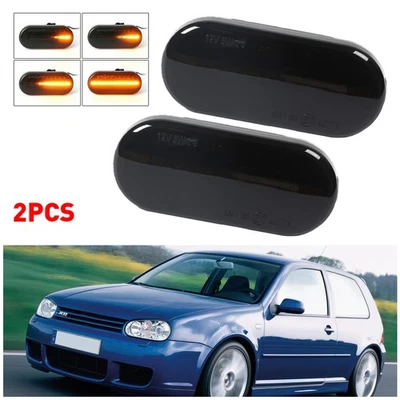 Amber LED Side Marker Light For 1999-04 Volkswagen MK4 golf/jetta/B5/B5.5 Passat - Image 1 of 4