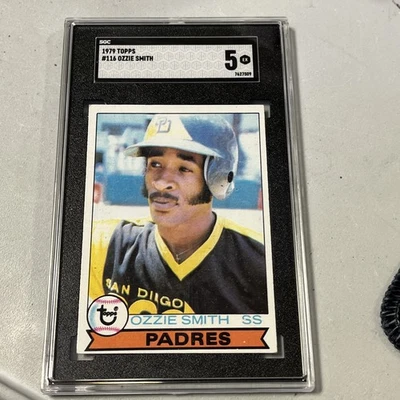1979 Topps Ozzie Smith #116 SGC 5 San Diego Padres HOF - Imagem 1 de 2