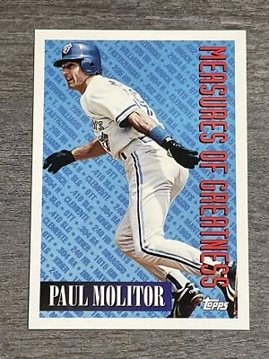 Paul Molitor 1994 Topps Blue Jays #609   *I406* - Image 1 of 2