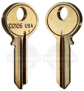 L001 TO L010 2 NEW KEY FOR HON FILE CABINET CUT TO YOUR CODE KEY BY A LOCKSMITH