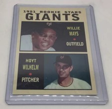 Willie Mays & Hoyt Wilhelm '51 NY Giants rookie stars Pastime series #4 2009