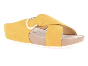 Grünland DIRA CI1580-C9 Zapatillas Zapatos Mujer Mortaja Hebilla Cruce Amarillo - Imagen 1 de 5