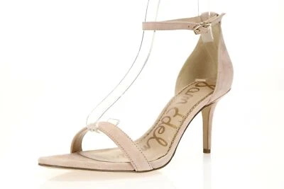 Sandálias sociais femininas SAM EDELMAN 160464 rosa claro camurça tamanho. 8 M - Imagem 1 de 4