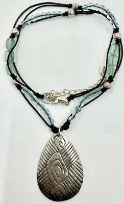 COLAR REVERSÍVEL SILPADA N2101 PRATA ESTERLINA 925 CORES DO MAR (T388) - Imagem 1 de 4