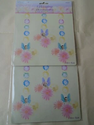 Flitterbyes Fairy Hanging Decorations - 2 packets Baby Shower PARTY NEW BNIP - Image 1 of 2