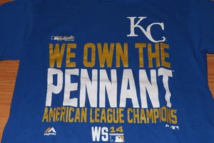 Kansas City Royals 2014 American League Champions Short Sleeve T-shirt - S - Picture 1 of 2