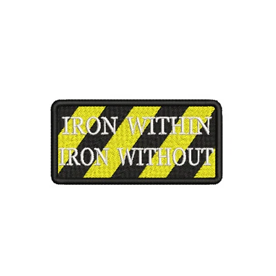 Gamer Phrase Logo Patch Embroidered Iron-On Applique Sci-fi Table-Top Darkness  - Image 1 of 4