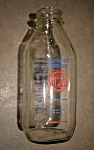 Homestead Creamery 2015 Quart Glass Milk Bottle Burnt Chimney Va. - Picture 1 of 4