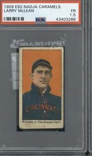 1909 E92 Nadja Caramel Larry Mclean - PSA 1.5
