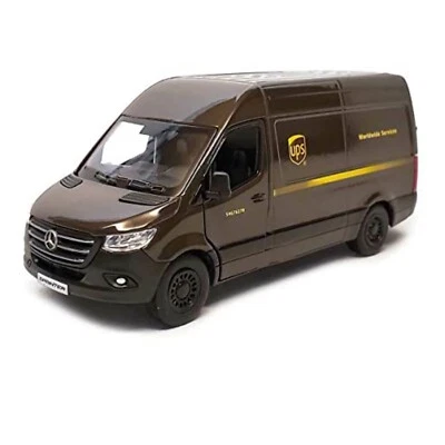 5430) kinsmart 5" UPS Mercedes Benz Sprinter Diecast Delivery Van 1:48 SCALE  - Image 1 of 4