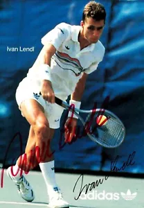 Ivan Lendl - Tennis Champion - Rare 4x6 Signed Color Photo - Grand Slam Legend - Picture 1 of 4