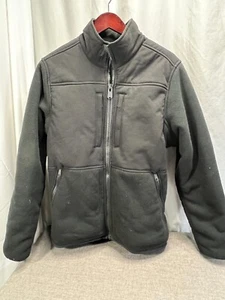 GIACCA PILE UOMO PELLE DI ORSO DULUTH TRADING CO, TAGLIA MEDIA NERA FULL ZIP,... - Foto 1 di 13