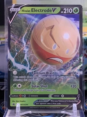 Holo Hisuian Electrode V SWSH294 Sword & Shield Promo Cards Pokemon TCG 7K - Image 1 of 2